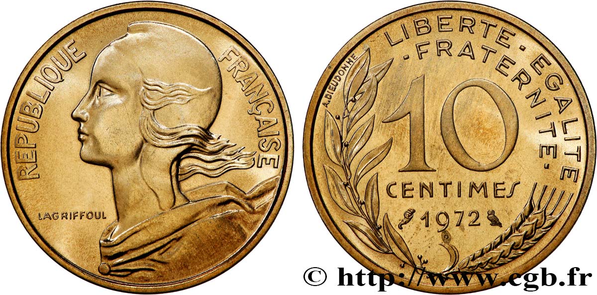 10 centimes Marianne 1972 Paris F.144/12 MS