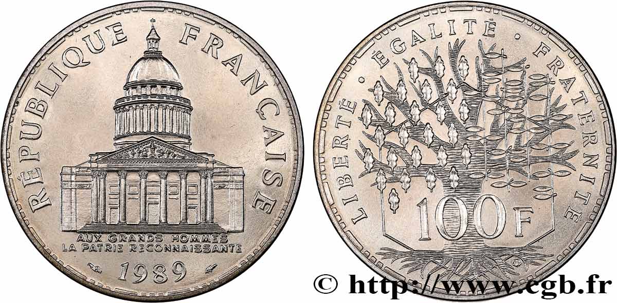 100 francs Panthéon 1989 F.451/9 MS