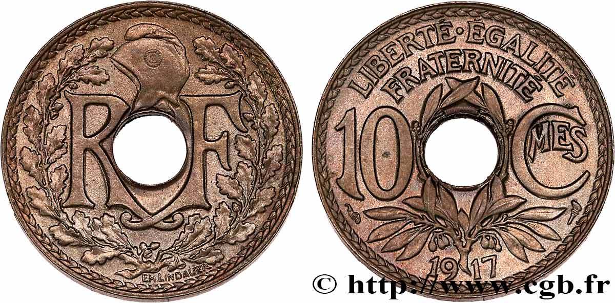 10 centimes Lindauer 1917 F.138/1 SPL62