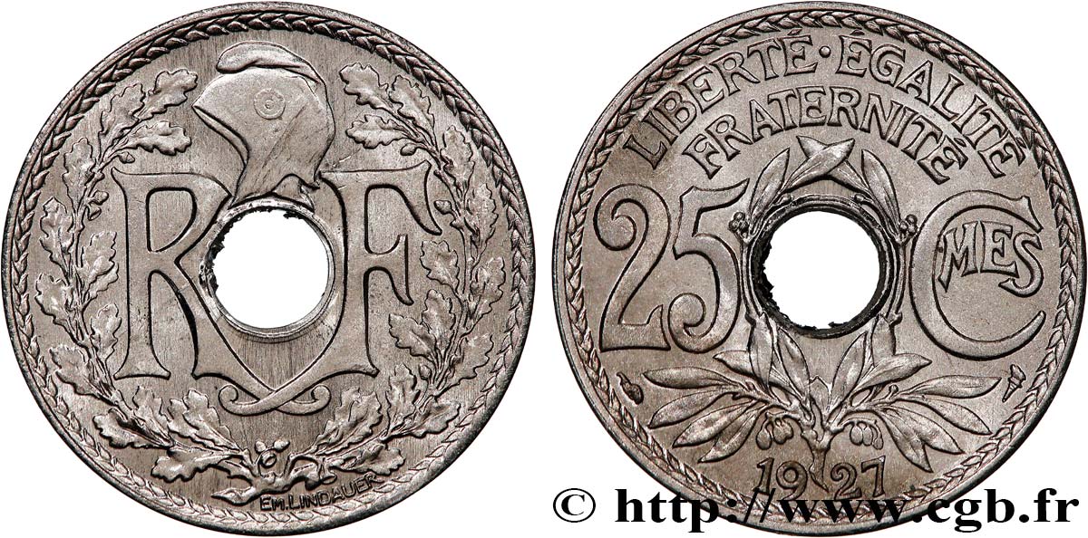 25 centimes Lindauer 1927  F.171/11 SUP60