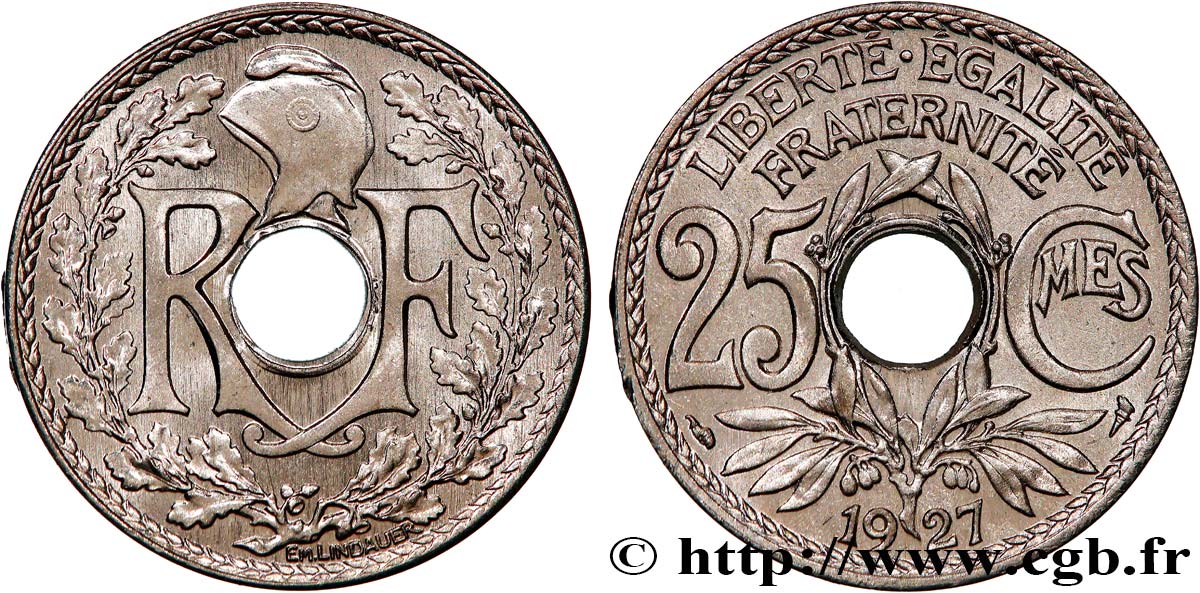 25 centimes Lindauer 1927  F.171/11 SUP62 
