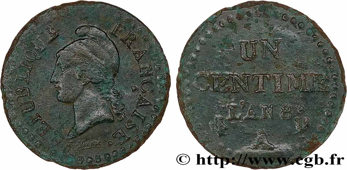 Un centime Dupré 1800 Paris F.100/24 TB