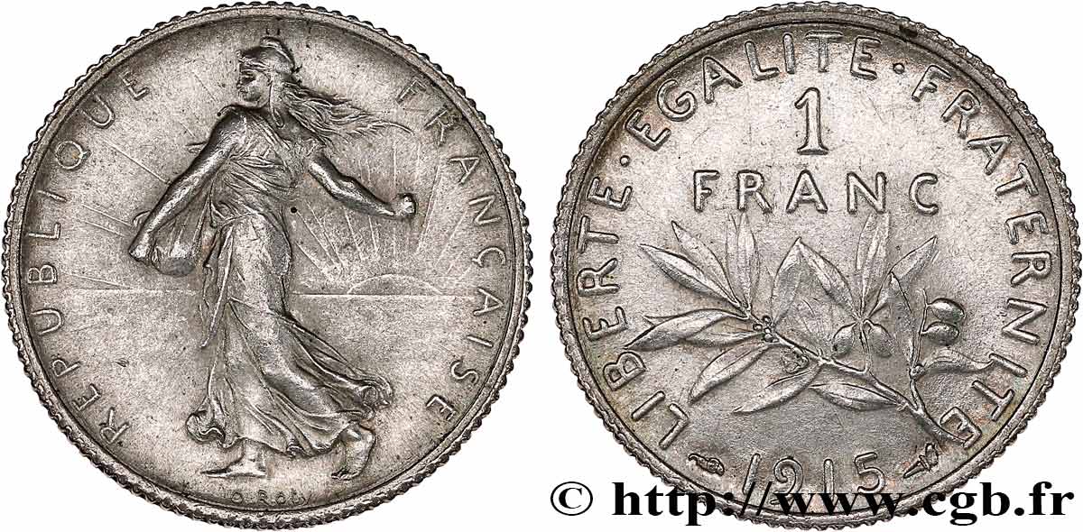 1 franc Semeuse 1915 Paris F.217/21 SUP62