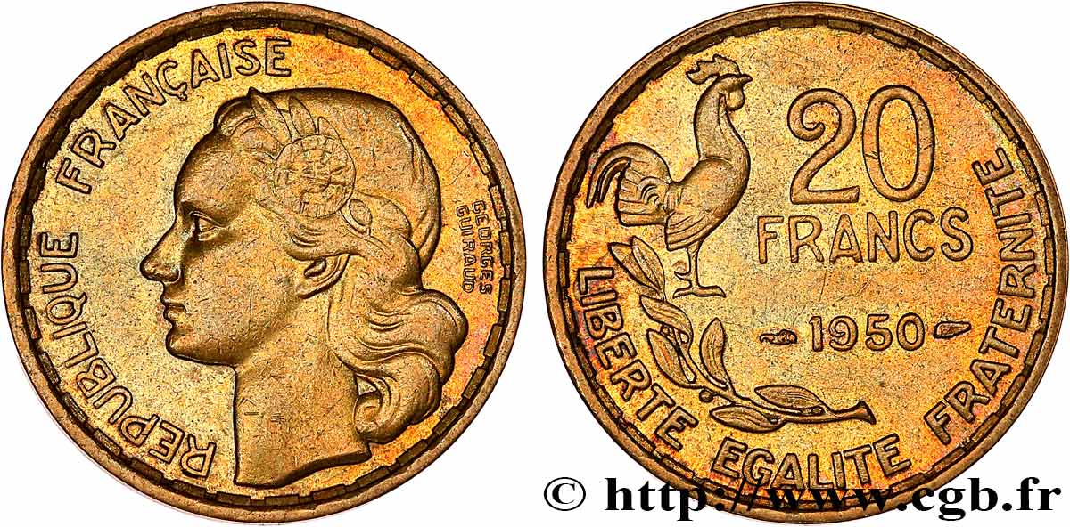 20 francs Georges Guiraud 1950 F.401/1 TTB+