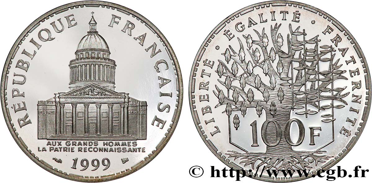 100 francs Panthéon, BE (Belle Épreuve) 1999  F.451/22 MS 