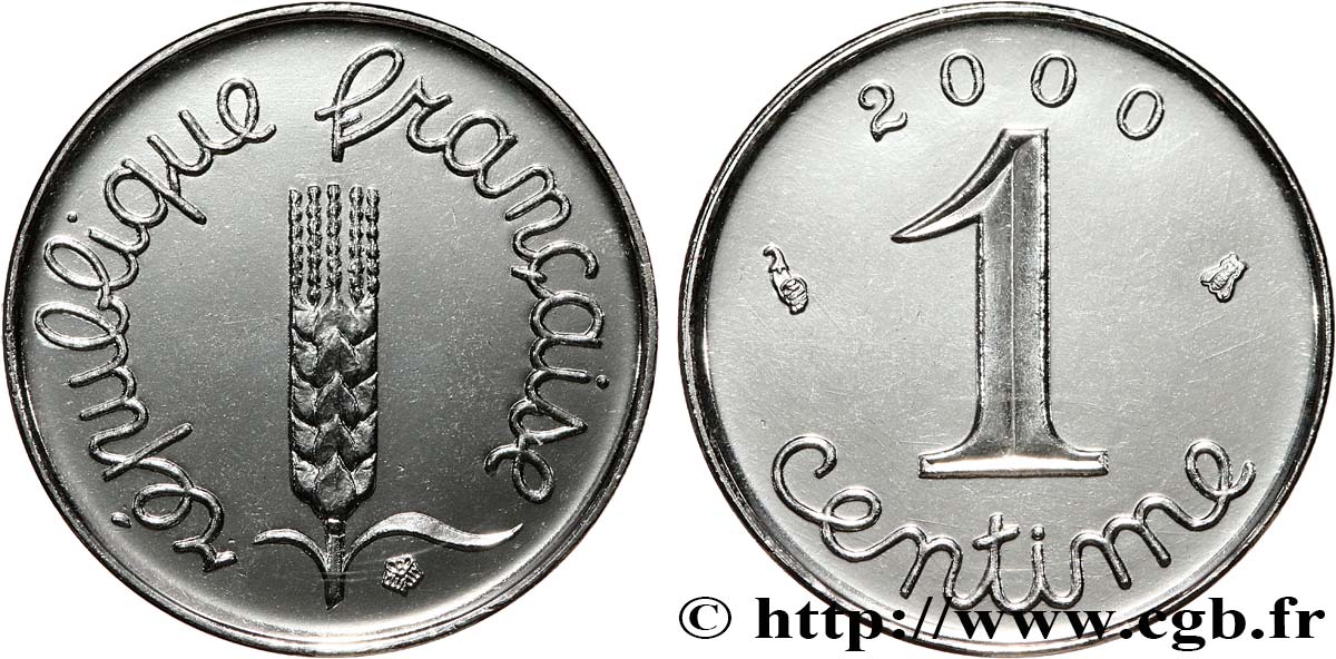 1 centime Épi 2000 Pessac F.106/60 FDC