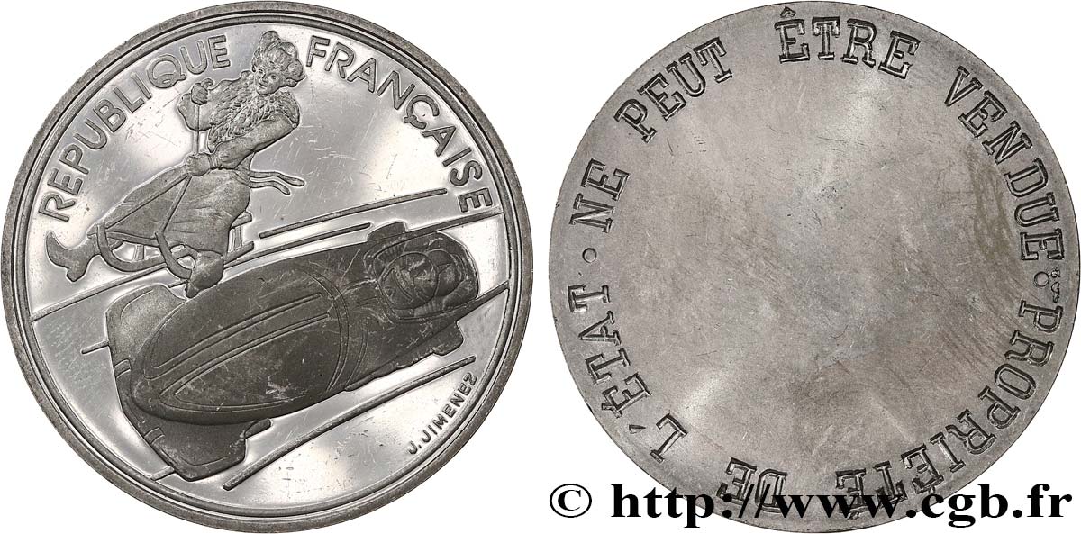 Exemplaire de démonstration Belle Épreuve 100 francs  - Bobsleigh / Luge Belle Époque n.d. Paris F5.1609 1 var. SPL 