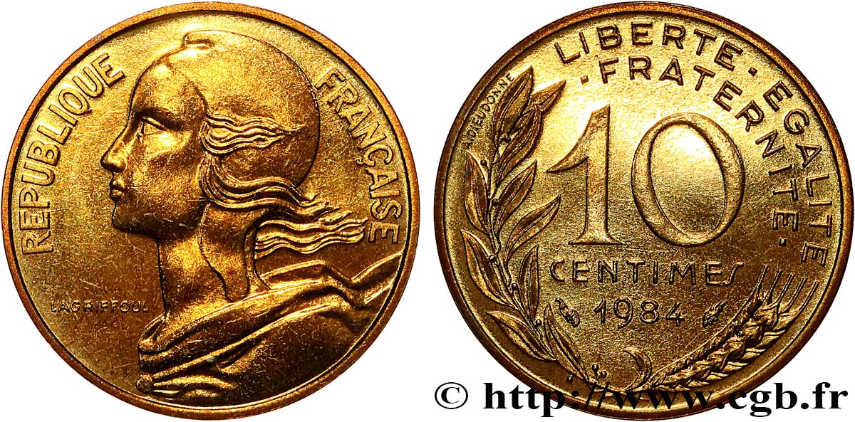 10 centimes Marianne 1984 Pessac F.144/24 FDC