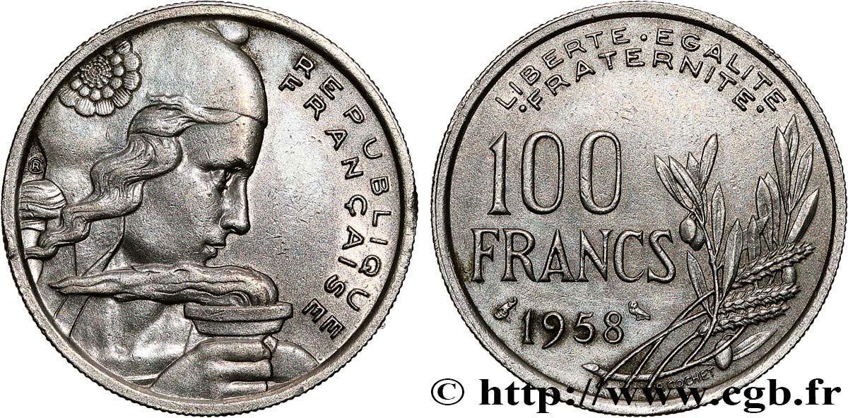 100 francs Cochet, Chouette 1958 F.450/13 AU