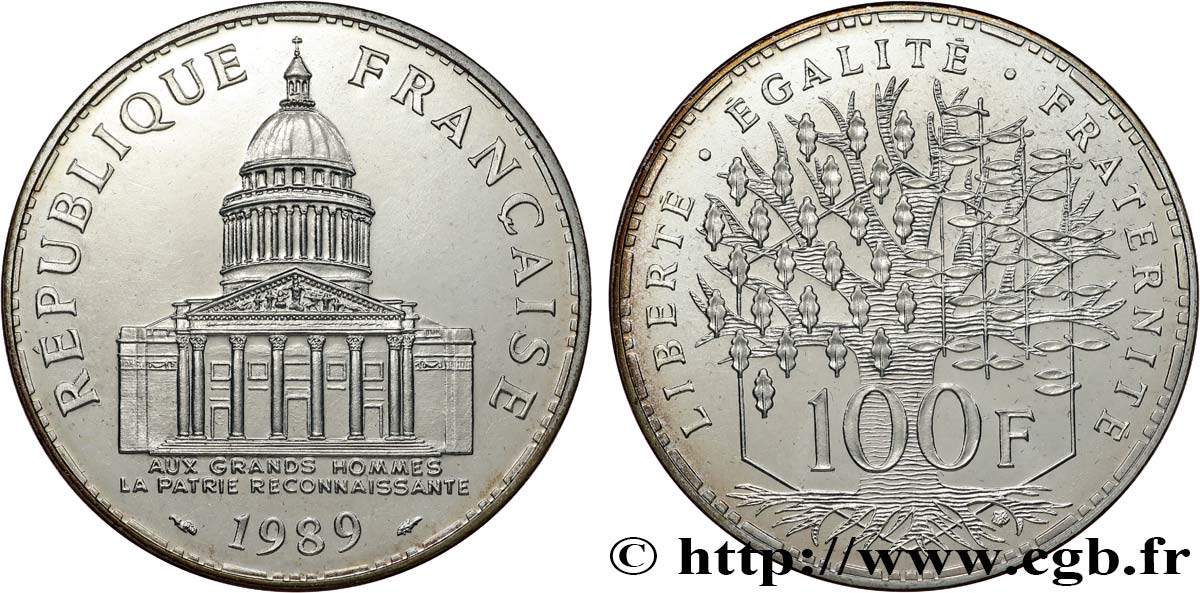 100 francs Panthéon 1989 F.451/9 MS