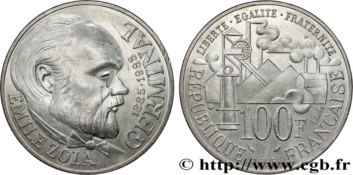 100 francs Émile Zola 1985 F.453/2 SUP+