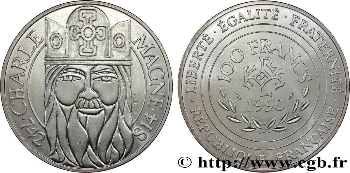 100 francs Charlemagne 1990 F.458/2 SPL63