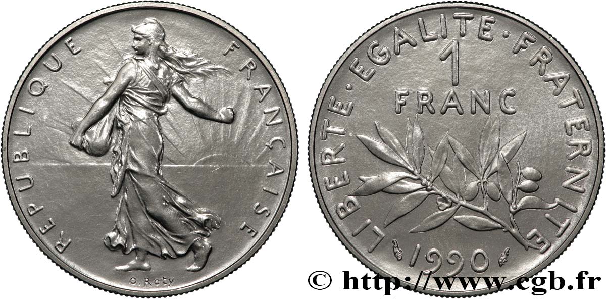 1 Franc Semeuse Nickel 1990 Pessac F 226 35 Fmd 829789 Modernes