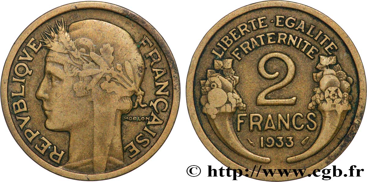 2 francs Morlon 1933 F.268/6 S