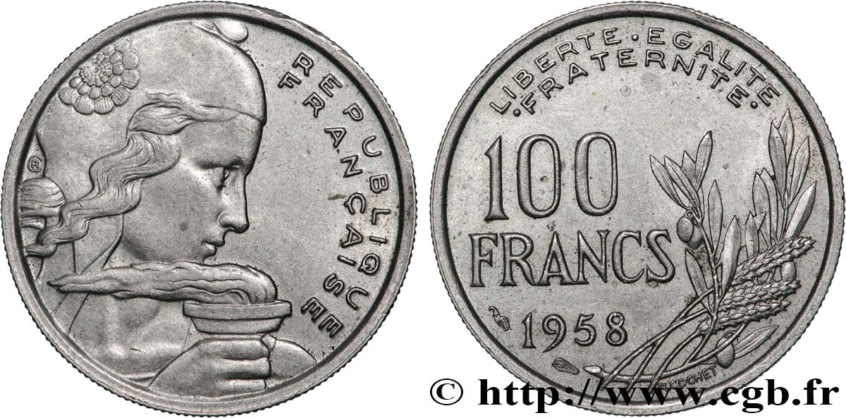 100 francs Cochet 1958  F.450/12 TTB+ 