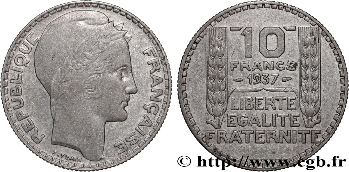 10 francs Turin 1937 F.360/8 TTB