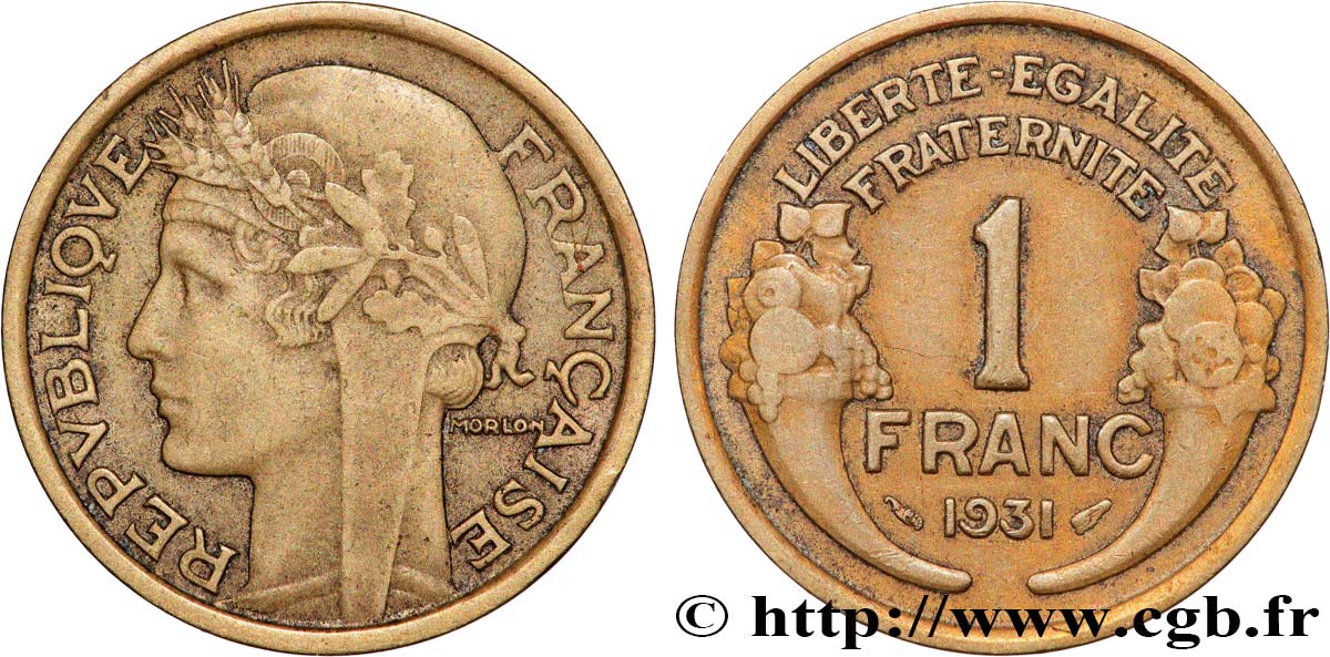 1 franc Morlon 1931 Paris F.219/2 MBC