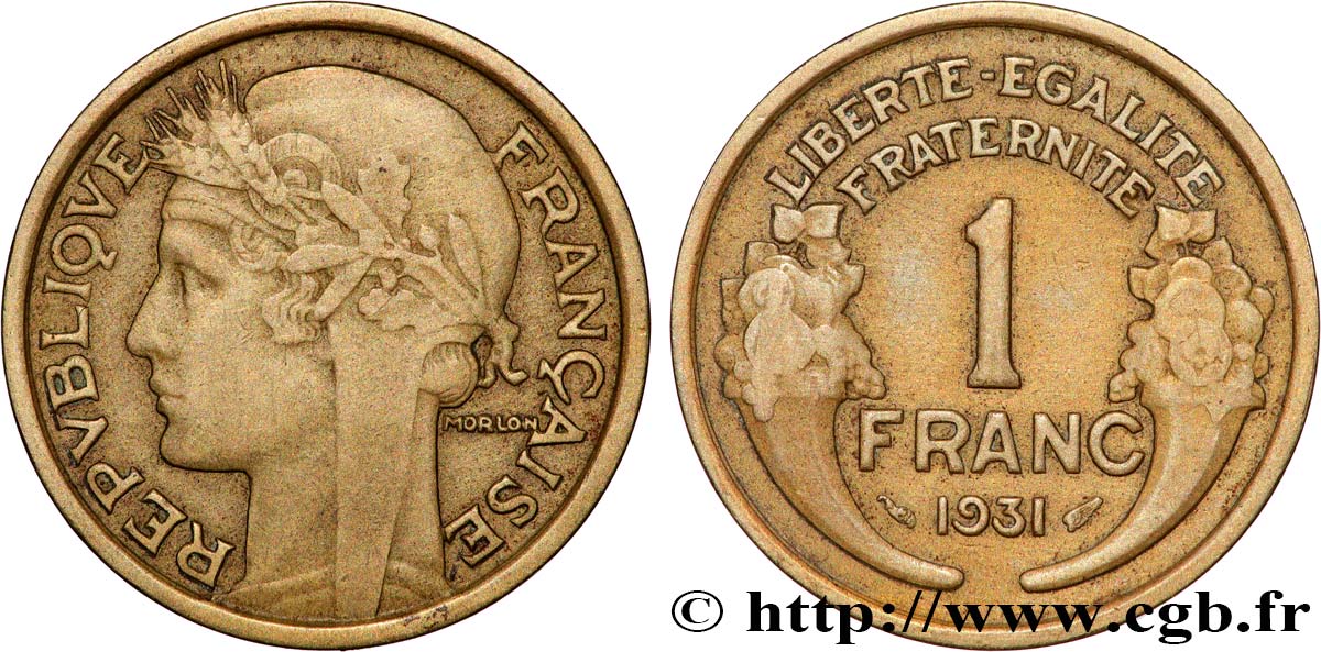 1 franc Morlon 1931 Paris F.219/2 TB+