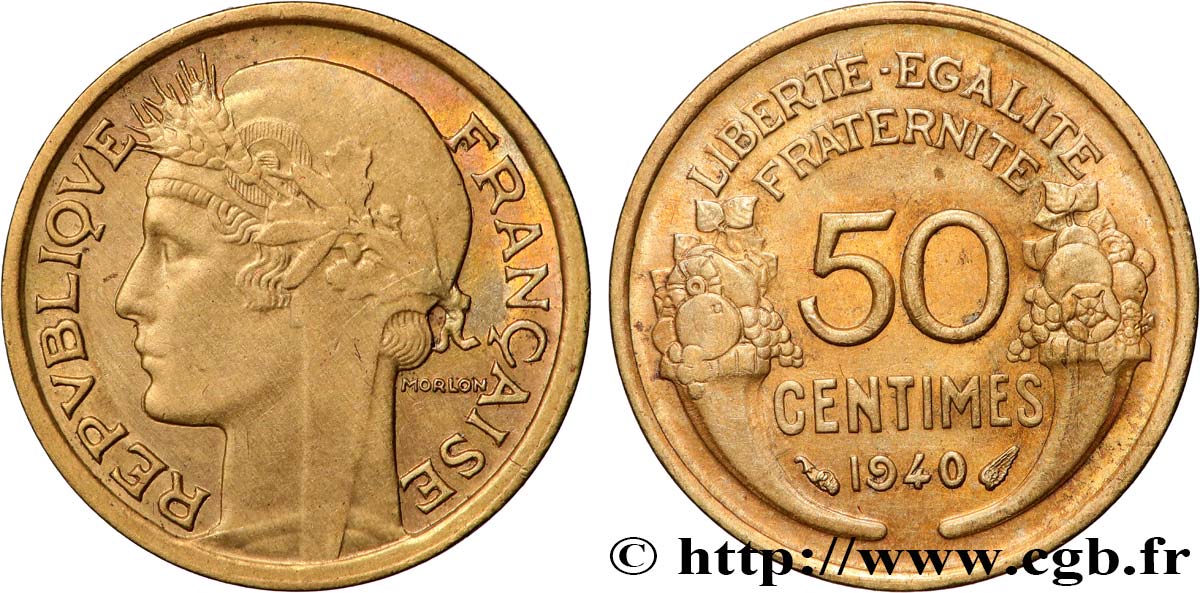 50 centimes Morlon 1940  F.192/17 TTB+