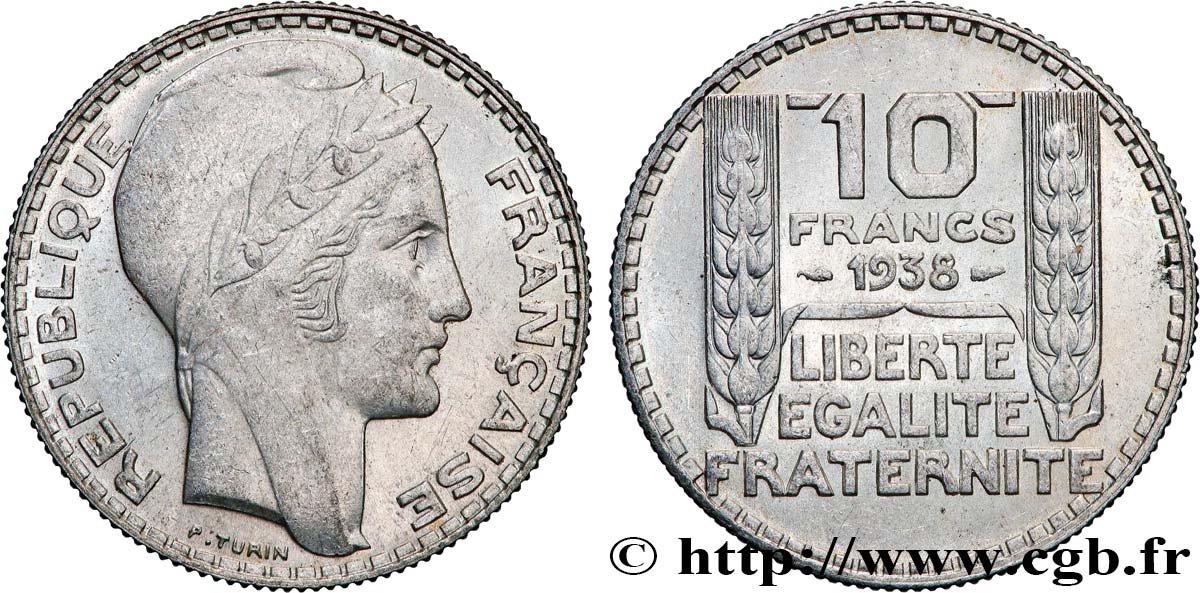 10 francs Turin 1938 F.360/9 VZ