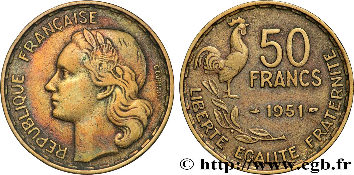 50 francs Guiraud 1951 F.425/5 AU