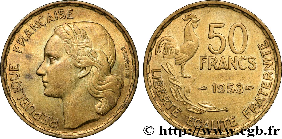 50 francs Guiraud 1953 F.425/10 SPL