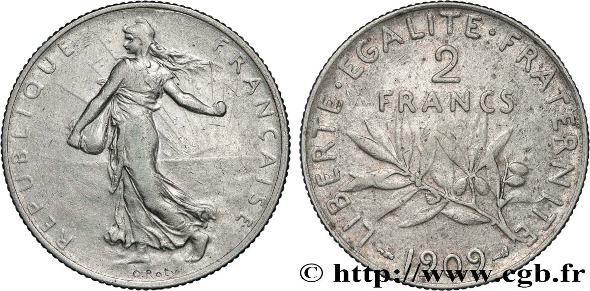 2 francs Semeuse 1909  F.266/11 TB20