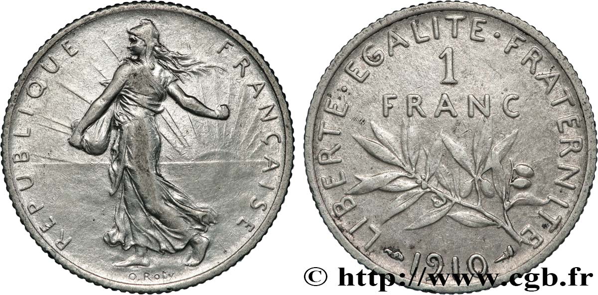 1 franc Semeuse 1910 Paris F.217/15 q.BB