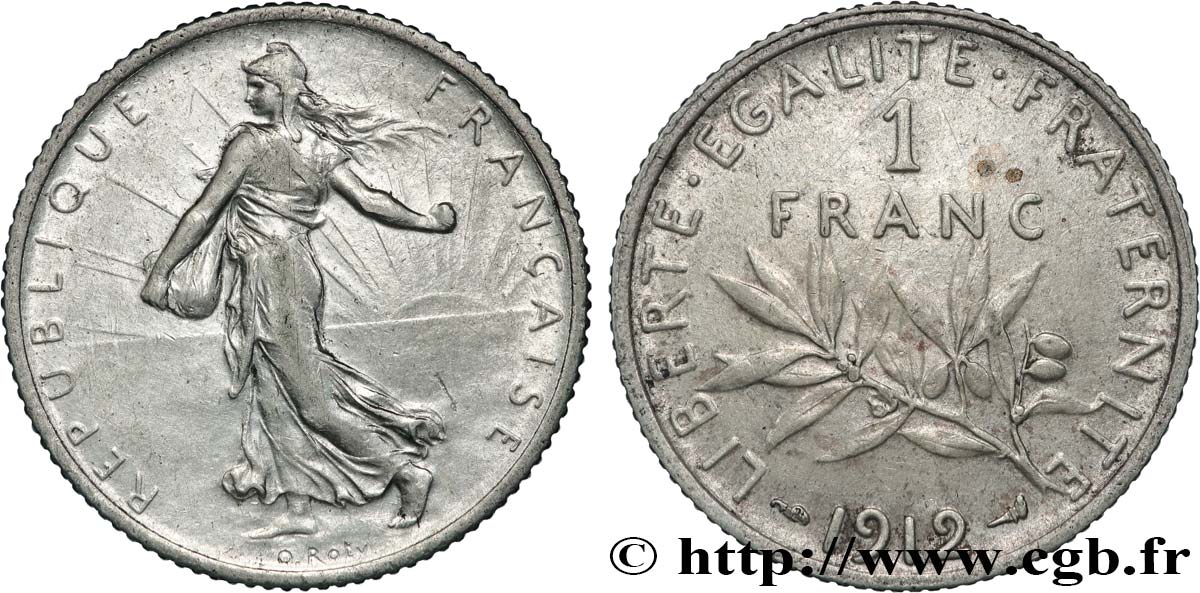 1 franc Semeuse 1912  F.217/17 TTB