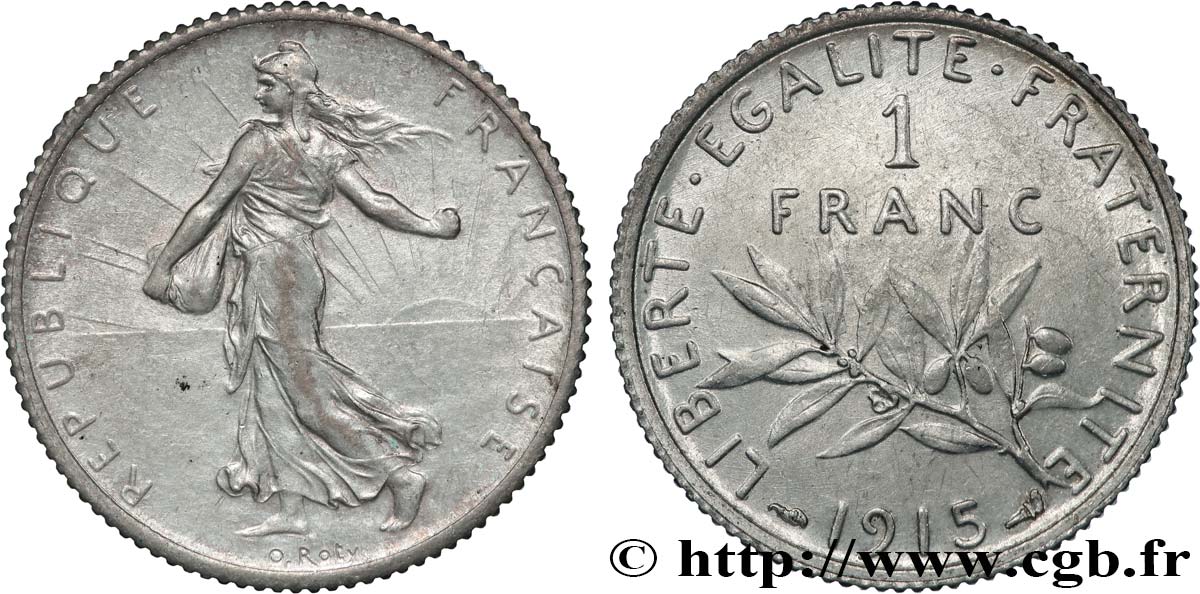1 franc Semeuse 1915 Paris F.217/21 SUP+