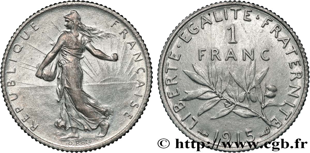 1 franc Semeuse 1915 Paris F.217/21 SPL+