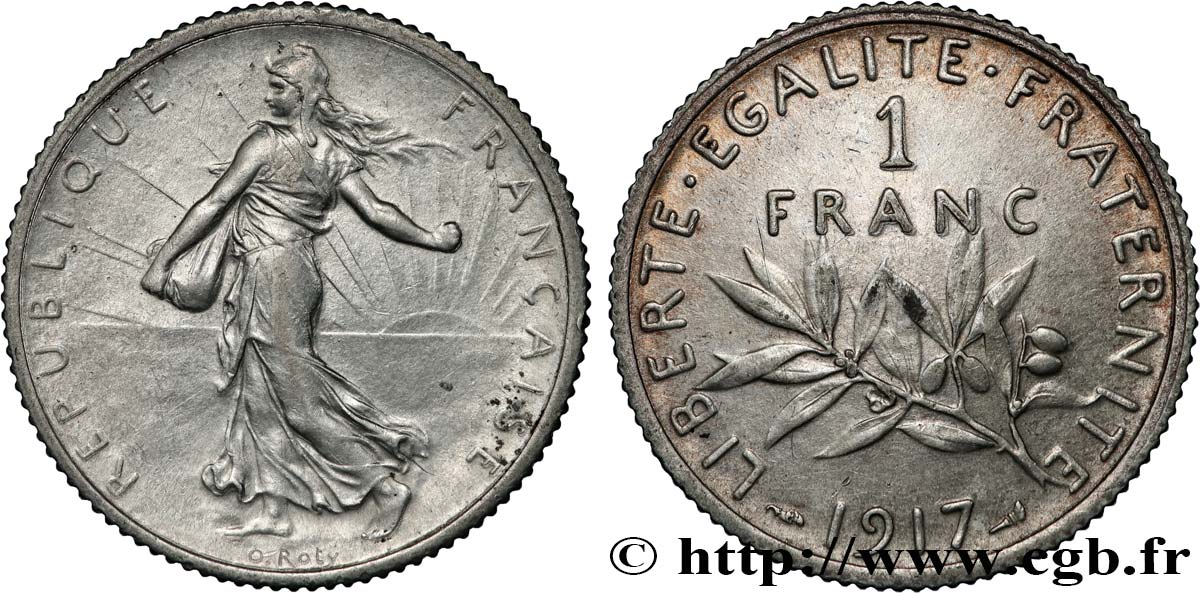 1 franc Semeuse 1917  F.217/23 SUP+