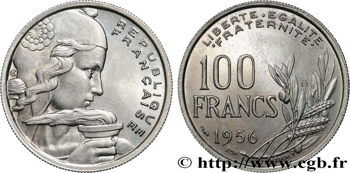 100 francs Cochet 1956 Beaumont-Le-Roger F.450/9 SPL63 
