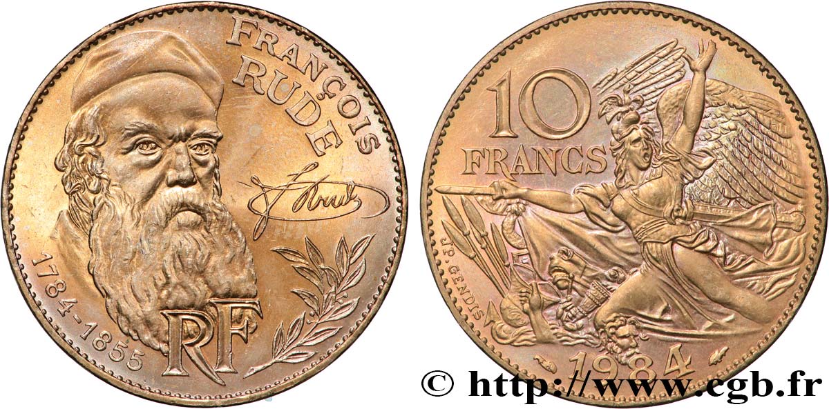 10 francs François Rude 1984 F.369/2 MS