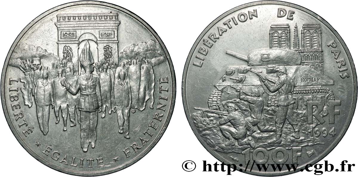 100 francs Libération de Paris 1994 F.462/2 SC63