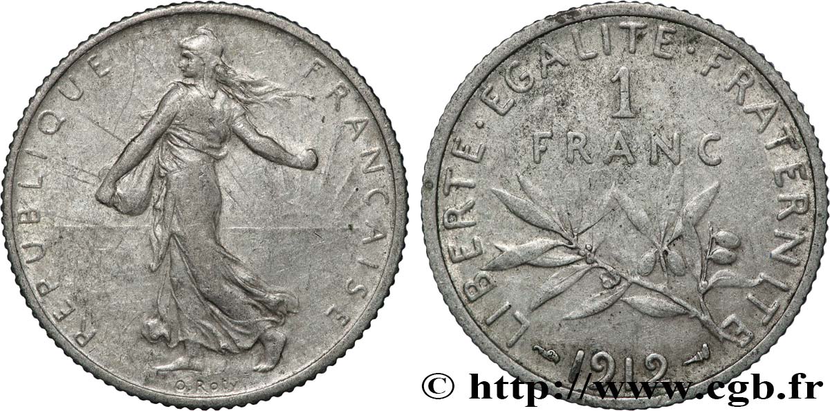 1 franc Semeuse 1912  F.217/17 TB 