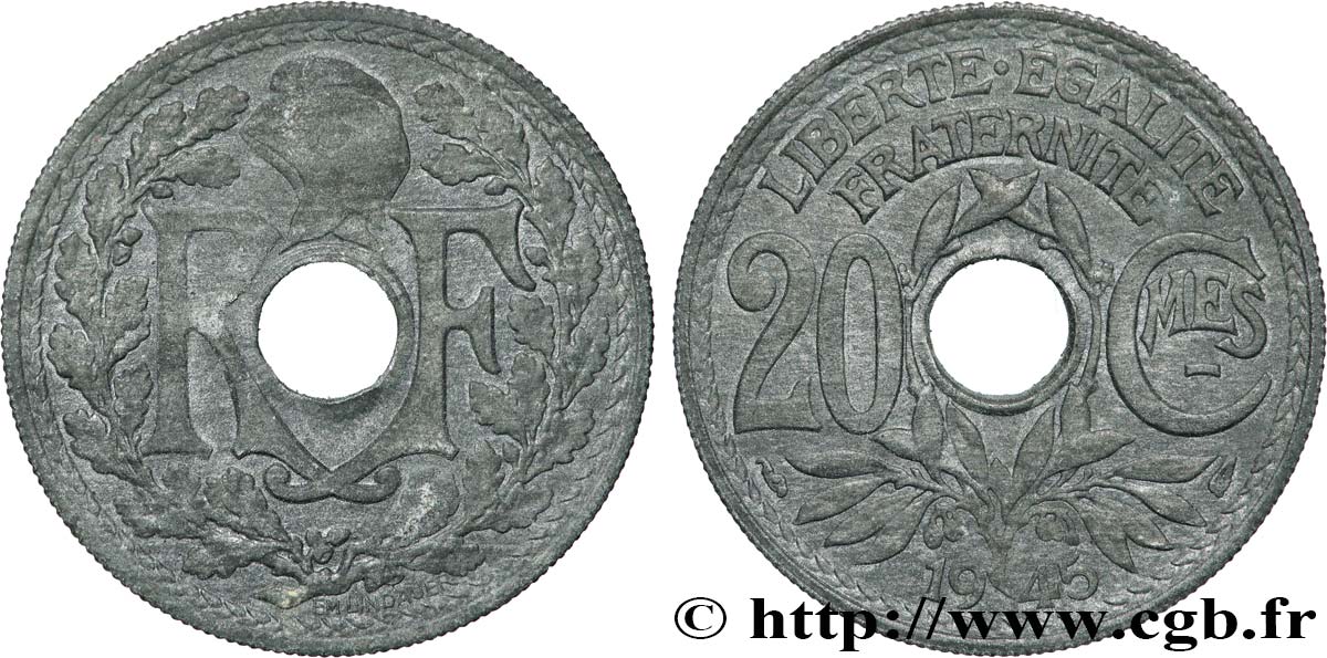 20 centimes Lindauer 1945 F.155/2 VF