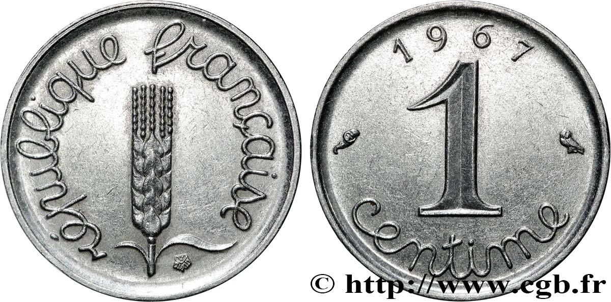 1 centime Épi 1967 Paris F.106/13 SUP+