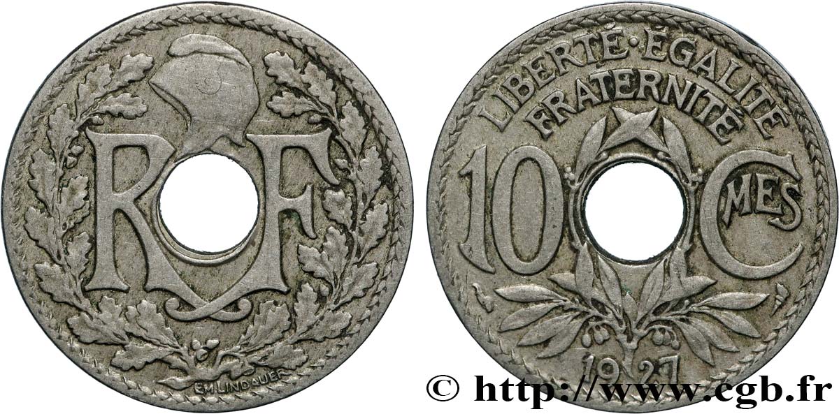 10 centimes Lindauer 1927  F.138/14 TB