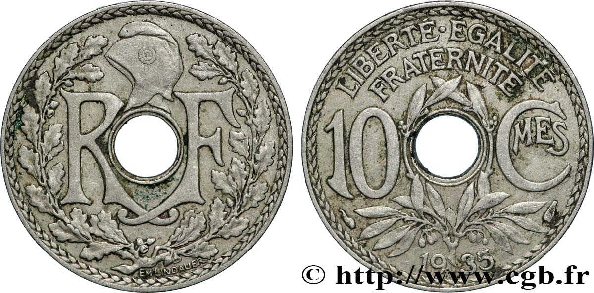 10 centimes Lindauer 1935  F.138/22 TTB+