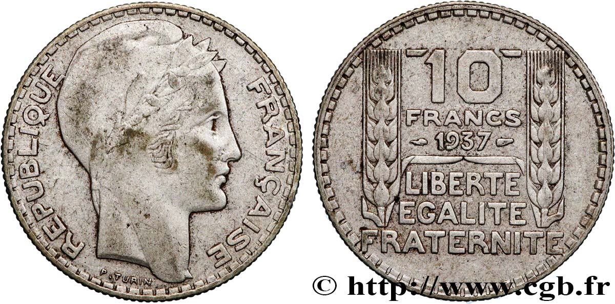 10 francs Turin 1937 F.360/8 TB+
