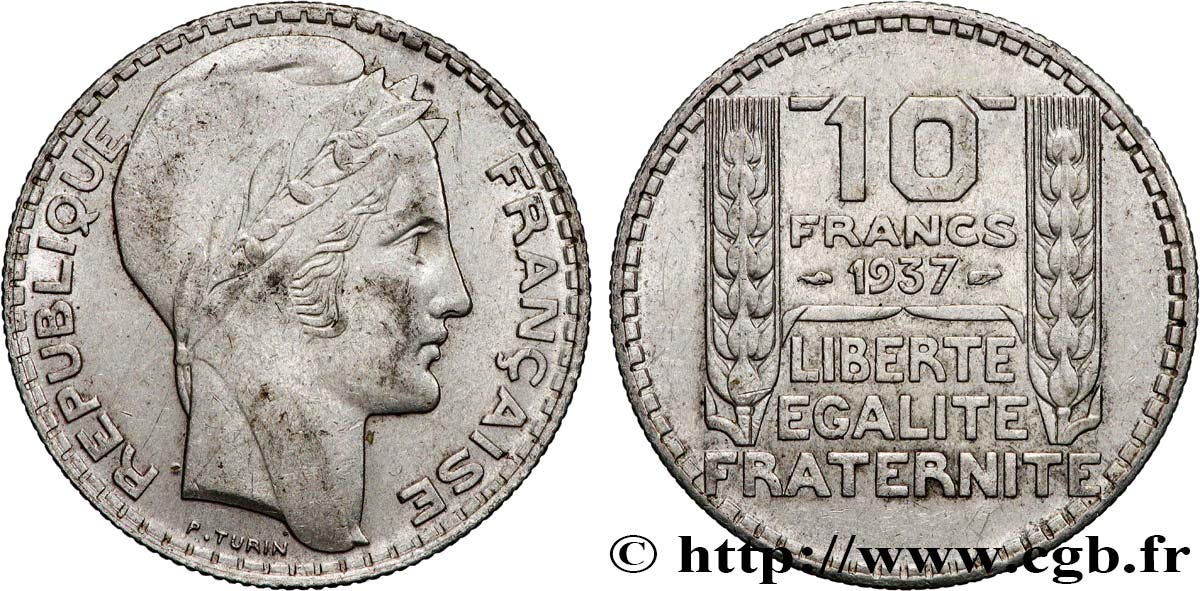 10 francs Turin 1937 F.360/8 TTB