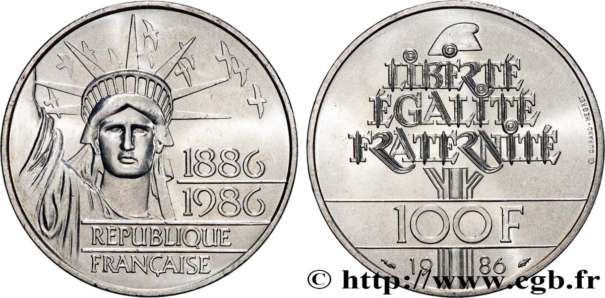 100 francs Liberté (Statue de la) 1986  F.454/2 SUP+ 
