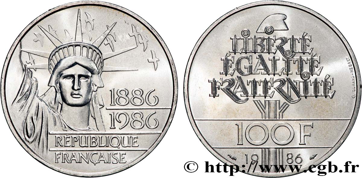 100 francs Liberté (Statue de la) 1986  F.454/2 SPL+ 