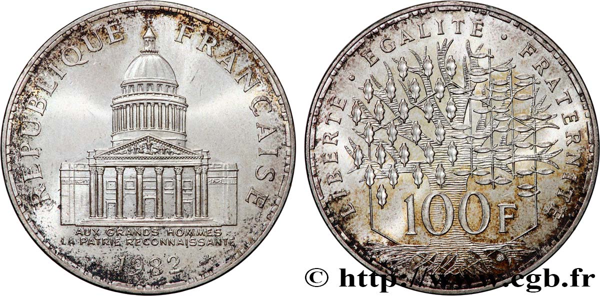 100 francs Panthéon 1982  F.451/2 SUP+ 