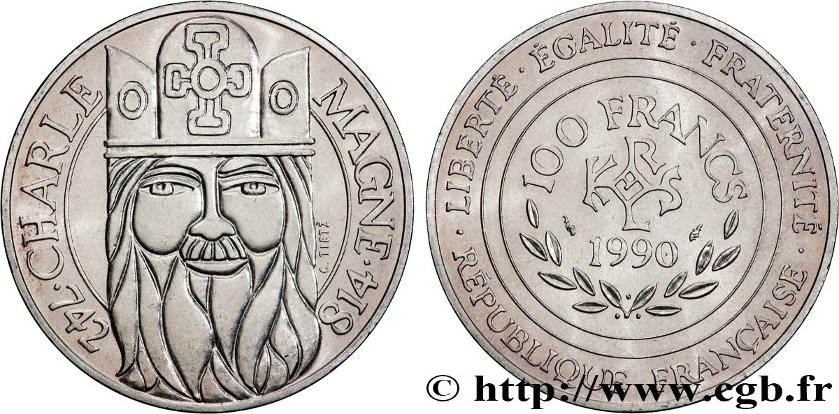 100 francs Charlemagne 1990  F.458/2 VZ+ 