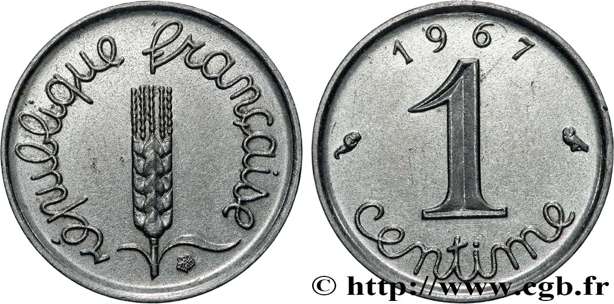 1 centime Épi 1967 Paris F.106/13 SUP+