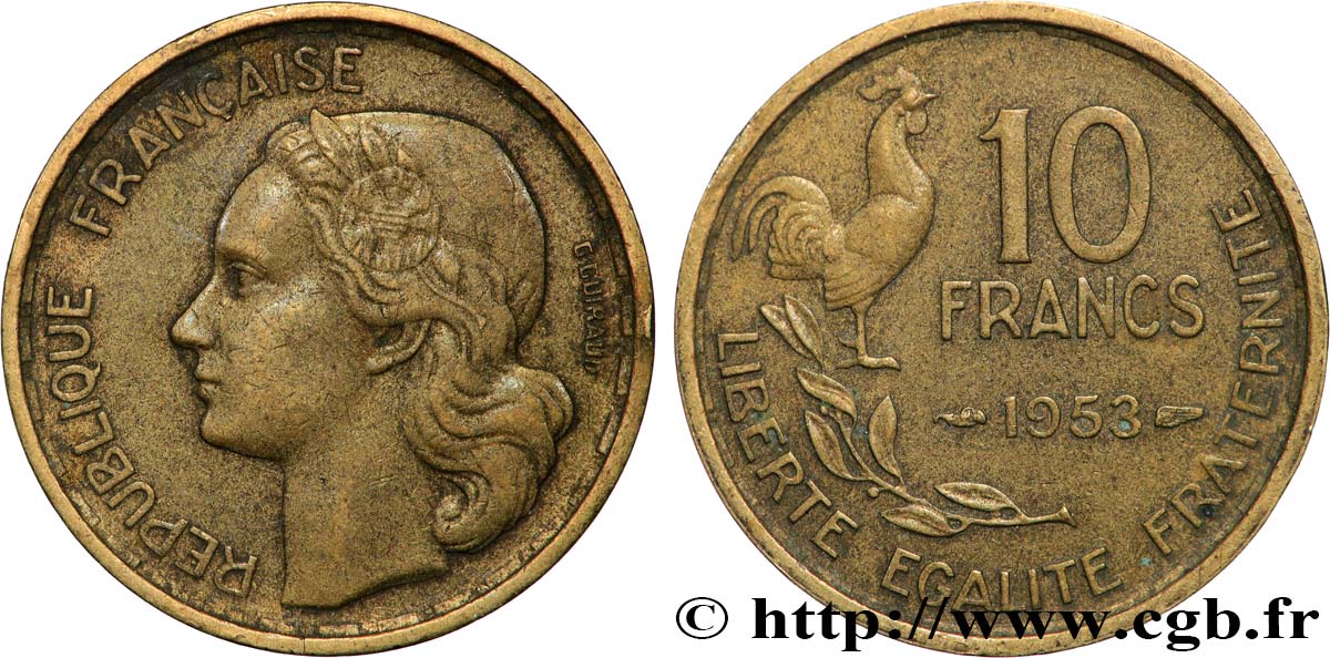 10 francs Guiraud 1953 F.363/8 AU