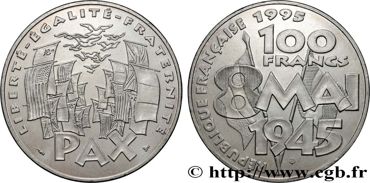 100 francs 8 Mai 1945 1995  F.463/2 MS 