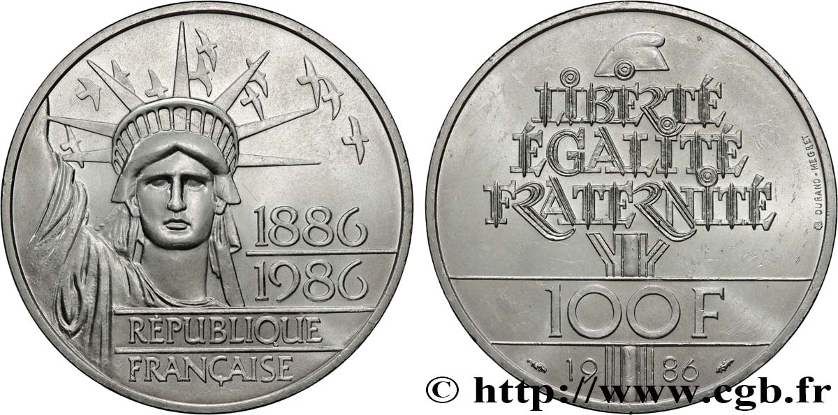 100 francs Liberté (Statue de la) 1986 F.454/2 MS60